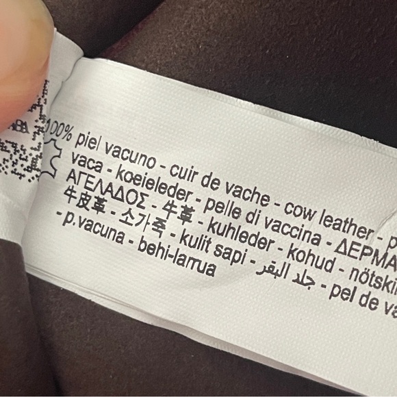 Zara large Suede Tote bag burgundy genuine leather travel office work trendy - Picture 12 of 14